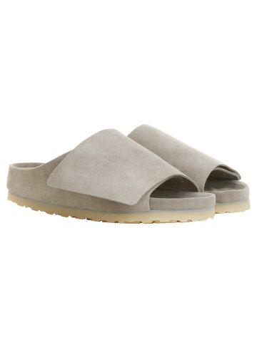 Los Feliz Suede cement grey slippers