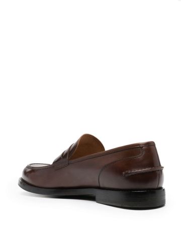 Slip-on leather loafers
