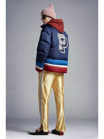 8 Moncler Palm Angels- Blue Denneny Short Down Jacket
