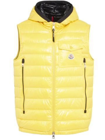 Ragot yellow down padded vest