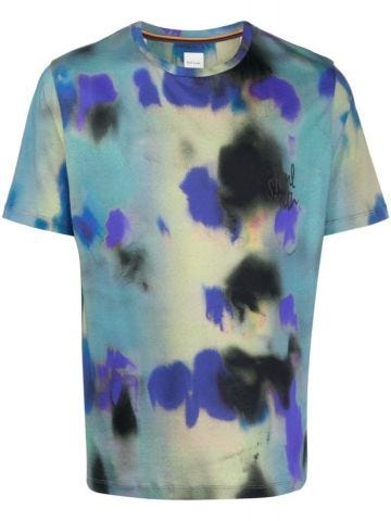 Multicolored abstract print T-shirt