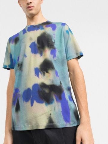 Multicolored abstract print T-shirt