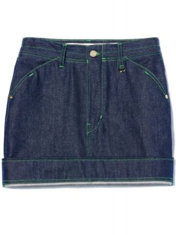 Blue La jupe de Nîmes mini Skirt