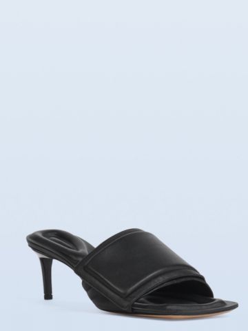 Black Piscine Mules Sandals