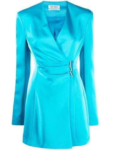 Buckled light blue mini Dress