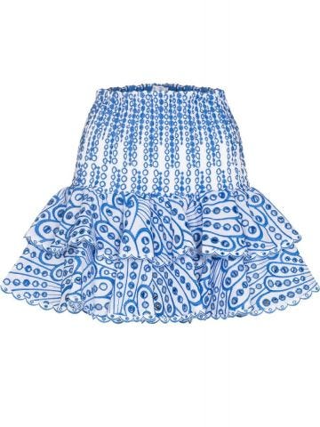 Blue Noa embroidered mini Skirt