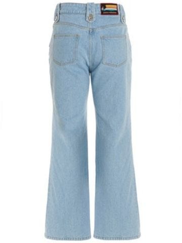 Front seam light blue flared Jeans