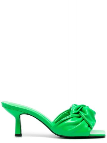 Green Lana Mules