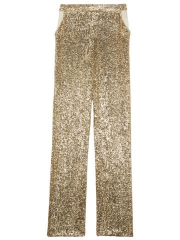 Gold sequin pants