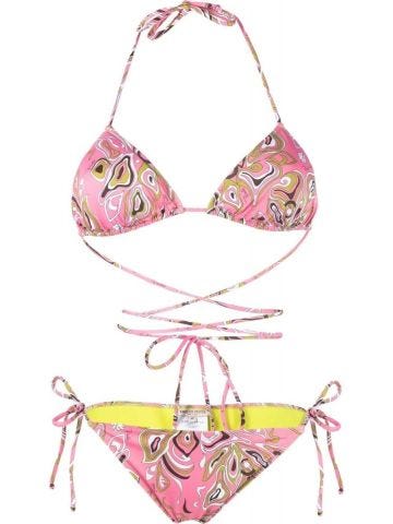 Africana print pink Bikini Set