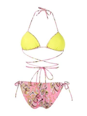 Africana print pink Bikini Set