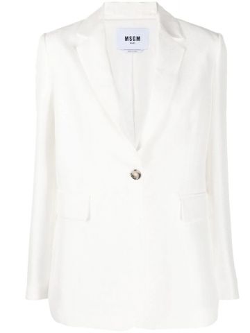 White single breasted tailored Blazer