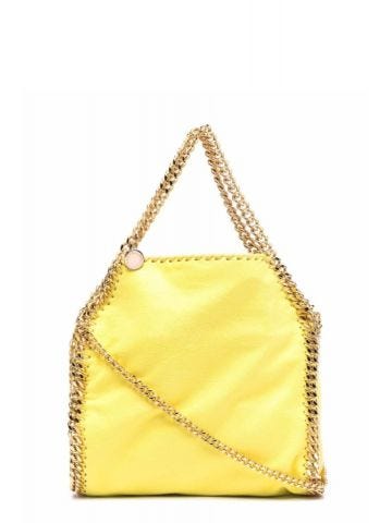 Yellow mini Falabella tote Bag