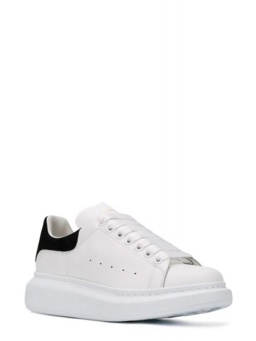 White Oversize Sneakers with black contrasting detail