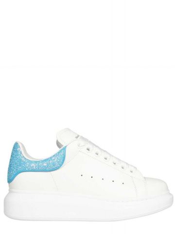 White Oversize Sneakers with glitter contrasting detail