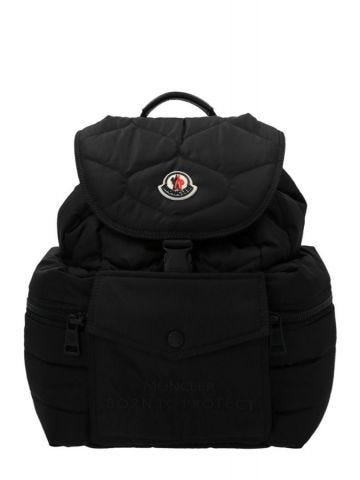 Black Astro Backpack with dark zip