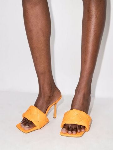 Orange Lido Mules Sandals