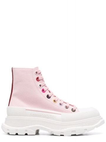 Pink Tread high-top Sneakers