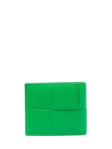 Intrecciato motif green Wallet