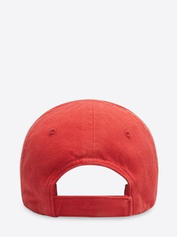 Logo embroidered red baseball Cap