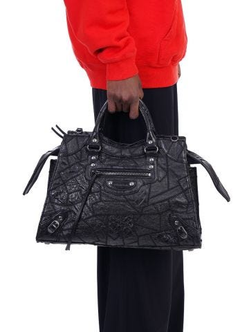 Black Neo Classic City Handbag