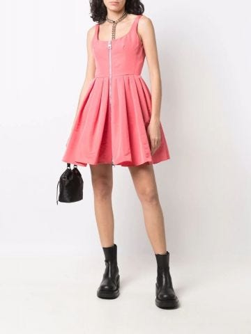 Zip detail pink Dress