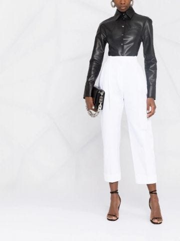 White high waisted Trousers