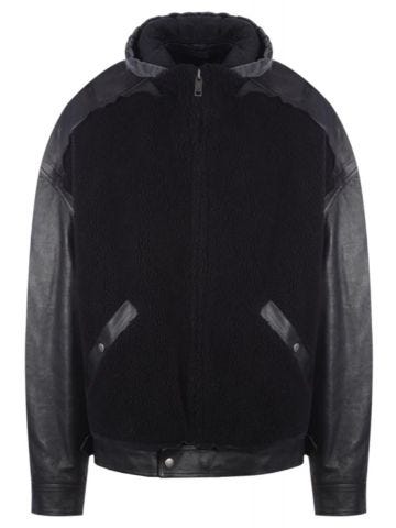 College 1917 black hooded jacket