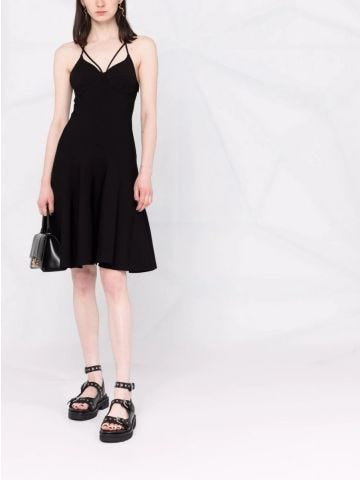 Black sweetheart neck mini Dress
