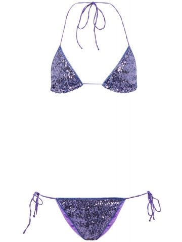 Lavender sequins Microkini Set