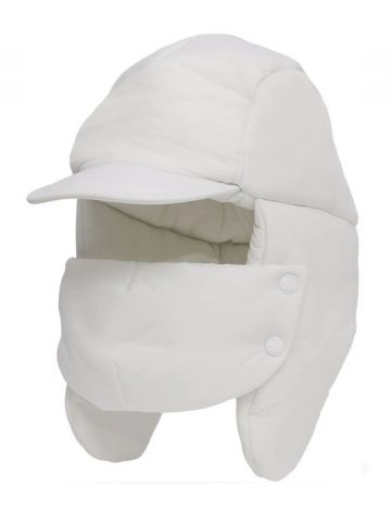 White oversized padded Hat