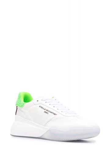 White and green Loop Sneakers