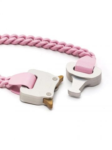 Pink logo buckle bracelet