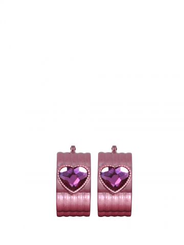 Desi Pink Earrings with Pink Crystals