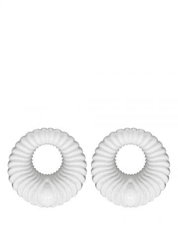 Aequor White Waves Earrings