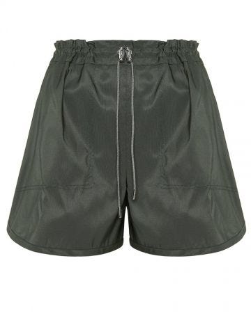 Green Polyfaille Shorts