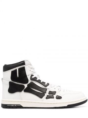 Sneakers Skel alte bianche e nere