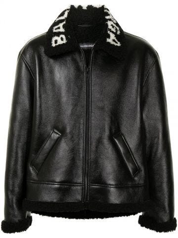 Black Cocoon aviator style jacket