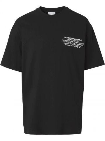 Black t-shirt with print