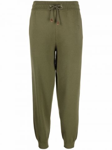 Green Monogram Motif wool cashmere blend jogging pants