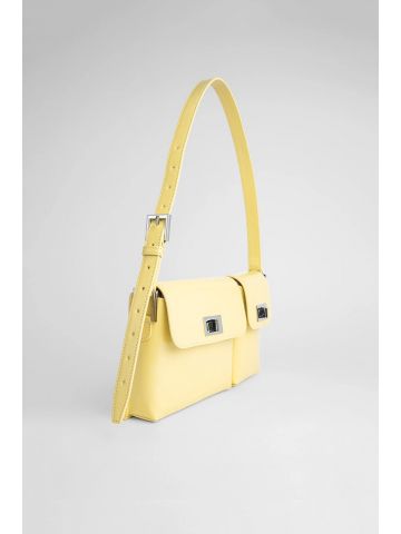 Yellow patent leather Billy bag
