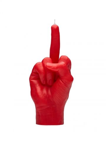Red hand gesture candle F*ck you