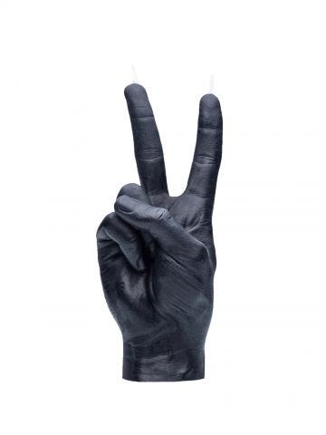Black hand gesture candle Victory