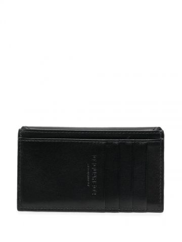 Black D2 logo-plaque wallet