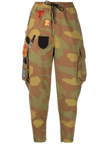 Camouflage patchwork trousers