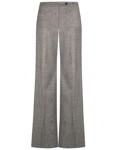 Houndstooth wide leg trousers