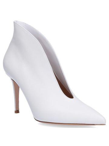 White Vania ankle boots
