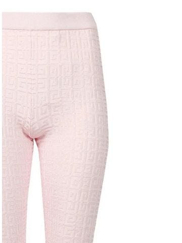 Pink 4G jacquard-woven leggings