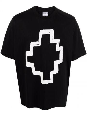 T-shirt Cross nera
