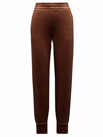 Beige cashmere trousers